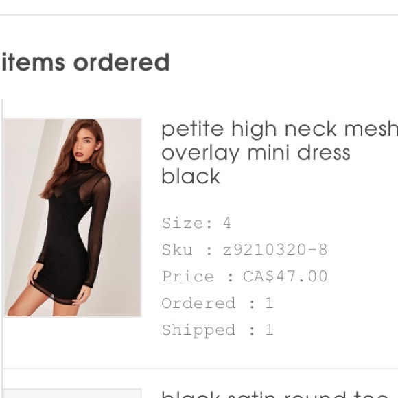 Mesh misguided dress black - Picture 3 of 3
